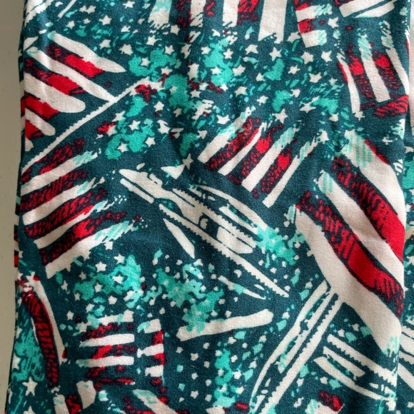 NWT LuLaRoe leggings size TC American Flag - Picture 2 of 2